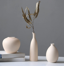 Load image into Gallery viewer, Ivory Ceramic Vases - Rentals
