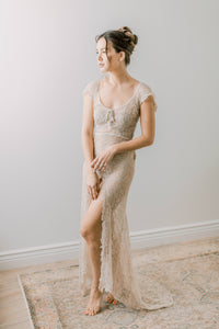 French Lace Boudoir dressing gown- Rental