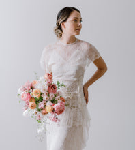 Load image into Gallery viewer, Beautiful lush European bridal bouquet with garden roses & luxe blooms - Hawaii wedding florist