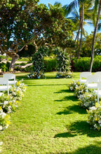 Load image into Gallery viewer, Open air modern ceremony arch 
Hawaii wedding rentals 
Oahu