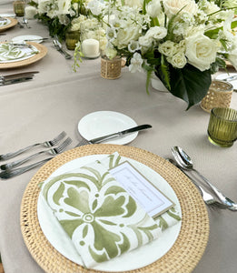 Rattan Chargers  -Rental