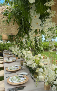 Rattan Chargers  -Rental
