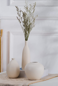 Ivory Ceramic Vases - Rentals