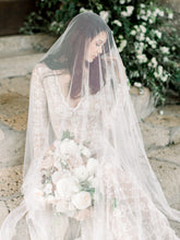 Load image into Gallery viewer, French Chantilly Lace Veil- Rental