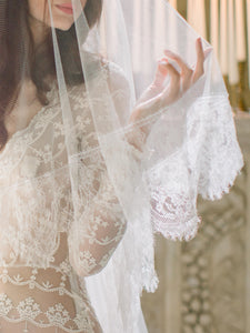 French Chantilly Lace Veil- Rental
