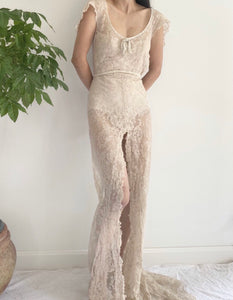 French Lace boudoir dressing gown