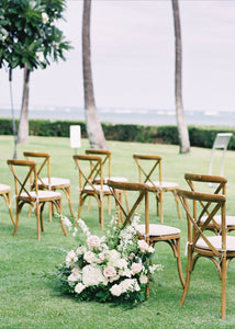 Hawaii Wedding Ceremony Ground Floral Altar